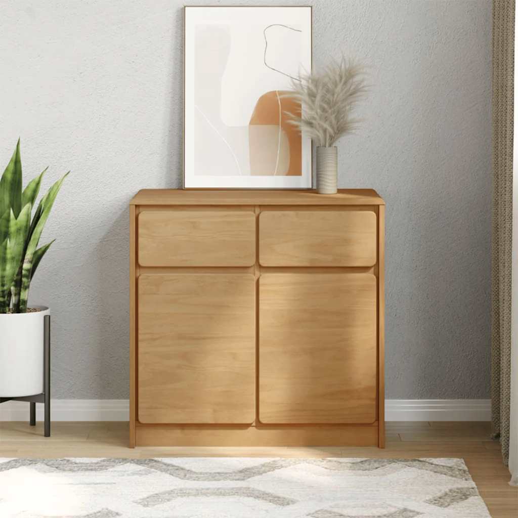 Sideboard SAUDA Eiche-Optik 80x43x75,5 cm Kiefernholz